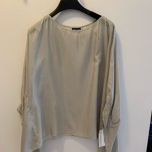 Giorgio Armani Dolman Sleeve Sheer Top